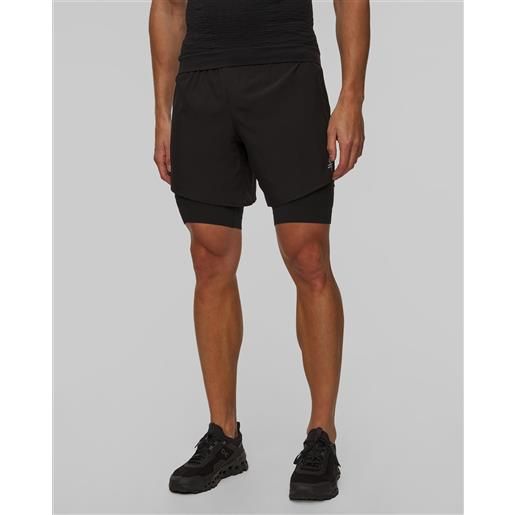 X-Bionic pantaloncini da corsa da uomo x-bionic effektor 2in1 neri