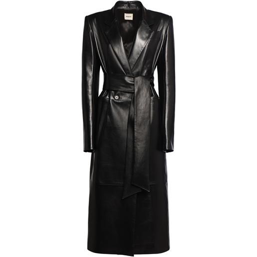 KHAITE cappotto lungo lolo in pelle