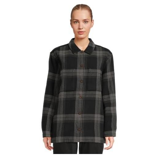 Fjällräven fjallraven 86986-550-048 singi flannel overshirt w t-shirt donna black-iron grey taglia xs