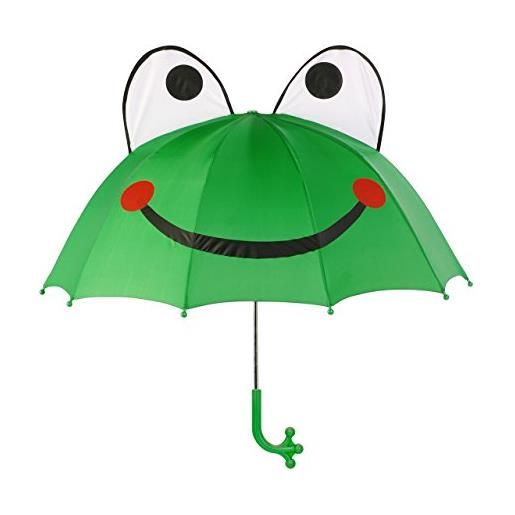 Kidorable alles-meine. De gmbh ombrello per bambini a forma di rana, colore: verde