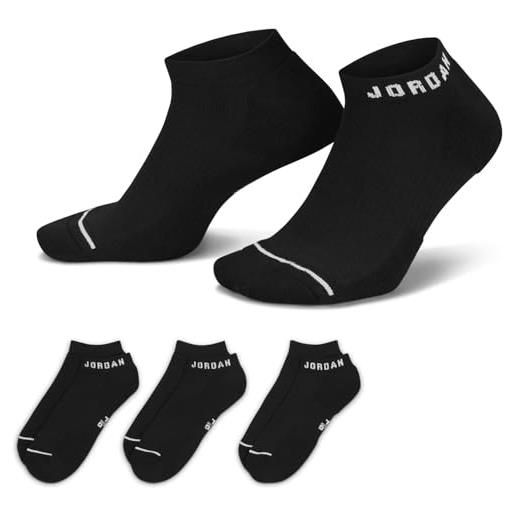 NIKE jordan calza everyday no-show 3ppk uomo calze nero m