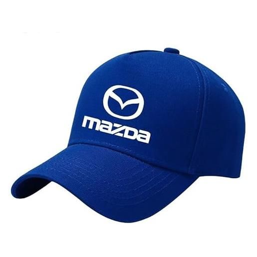 XWSBUDE auto berretto da baseball, per mazda 2 3 6 axela cx-3 cx-5 cx-30 mx-5 cappellino racer cappellino visiera regolabile unisex baseball cap, d