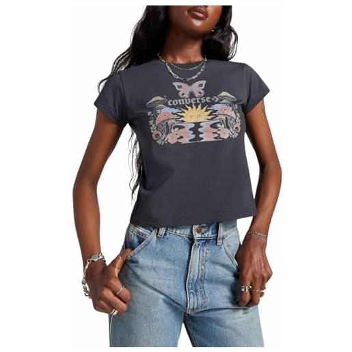 CONVERSE maglietta blooming skate nightfall donna grigio, grigio, s