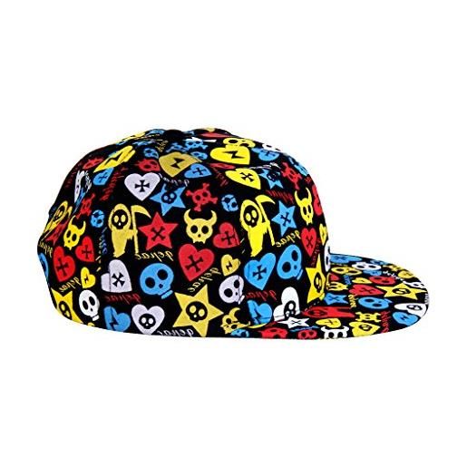 Generico berretto da baseball unisex hip hop danza ragazzo sport visiera piatta cappello visiera regolabile