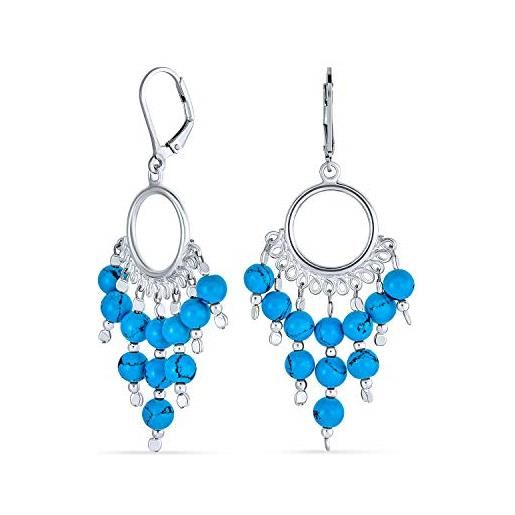 Orecchini A Perno Chandelier E Gocce Rosso Geranio - Chic Ad Hoc - Foto 2