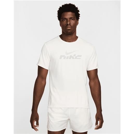 Nike dri fit uv miler m - t-shirt running - uomo - giallo