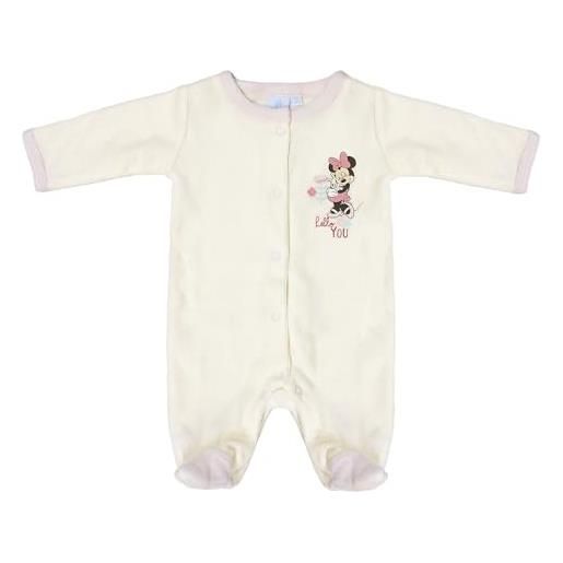 Disney pigiama neonato minnie mouse tutina bambina 3 mesi in ciniglia bimba 7017