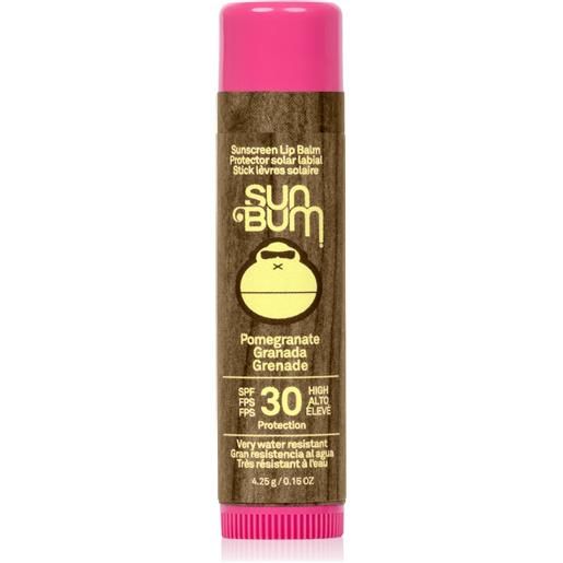 SUN BUM spf30 sunscreen lip balm - pomegranate 4.25g - stick solare alta prot. 