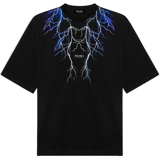 PHOBIA t-shirt fulmini blu bambino