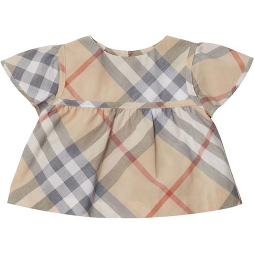 Burberry Kids blusa check - toni neutri