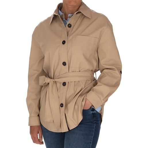 KARTIKA | trench corto cintura regolabile beige