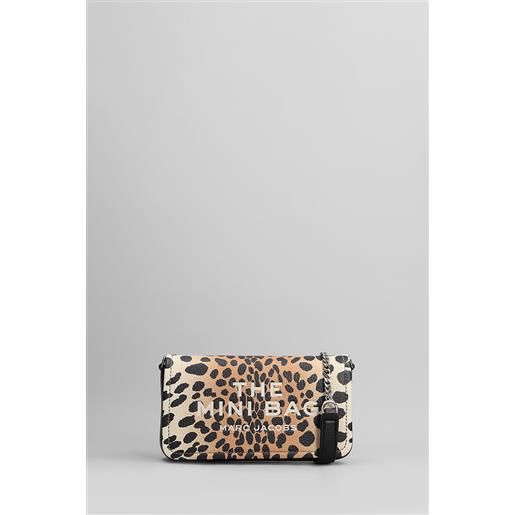 Marc Jacobs borsa a spalla the mini bag in pelle animalier