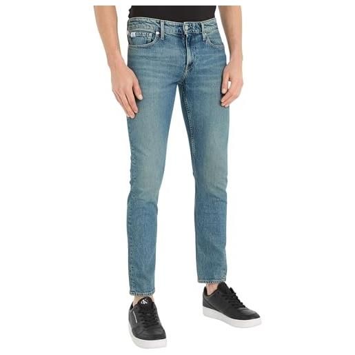 Calvin Klein jeans slim j30j324202 pantaloni di jeans, denim (denim medium), 29w / 32l uomo