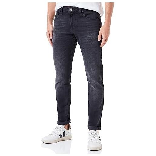 Calvin Klein jeans slim j30j323858 pantaloni, denim (denim black), 30w / 32l uomo