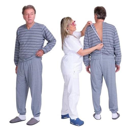 Pigiama Sanitario Estivo Manica Corta Con 1 Zip/cerniera Posteriore 10 - Foto 8