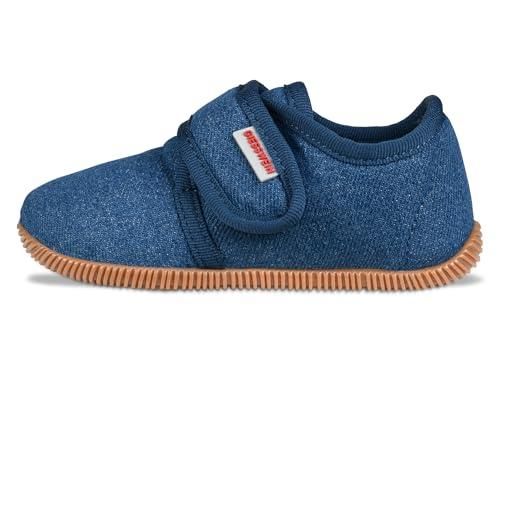 Giesswein senscheid, pantofole piatte, unisex - bambini e ragazzi, blu jeans 527, 37 eu