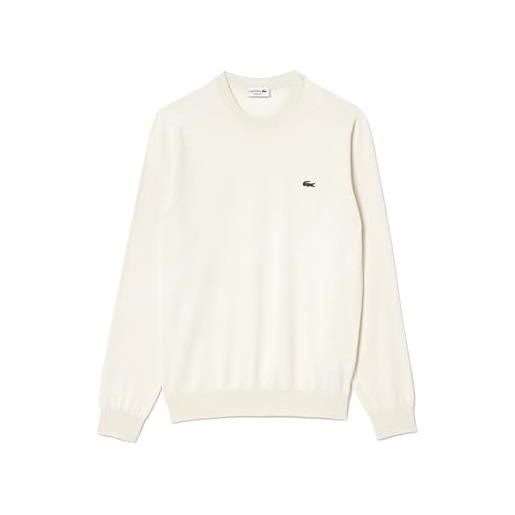 Lacoste-men s sweater-ah1985-00, bianco, s