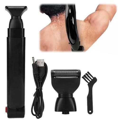TONISABERY rasoi posteriori da uomo, rasoio elettrico per la schiena, rimozione dei peli della schiena per uomo, trimmer b-ack per m-en, ba-ck rasoi estensibili, multifunzione per capelli del corpo, rasoio ba-ck