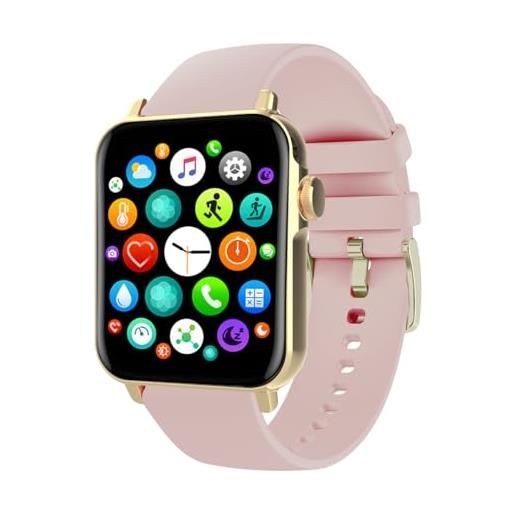 SMARTY2.0 smarty 2.0 orologio digitale da donna con cinturino in silicone sw035f05, dorato, moderno