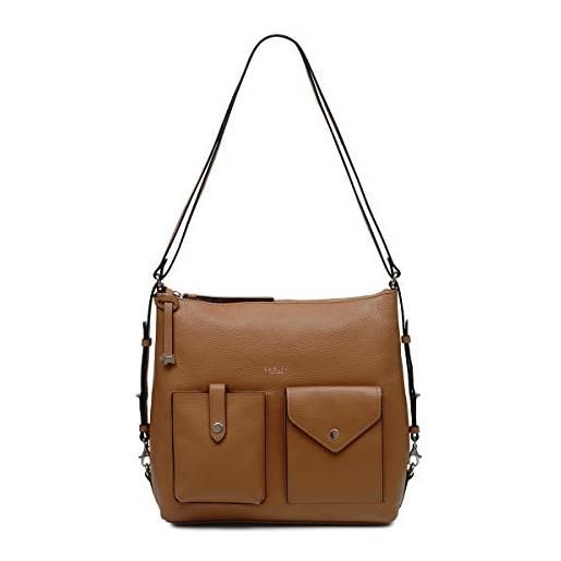 Radley london wilton way - borsa a tracolla in pelle con cerniera media, marrone (burro scuro), medium