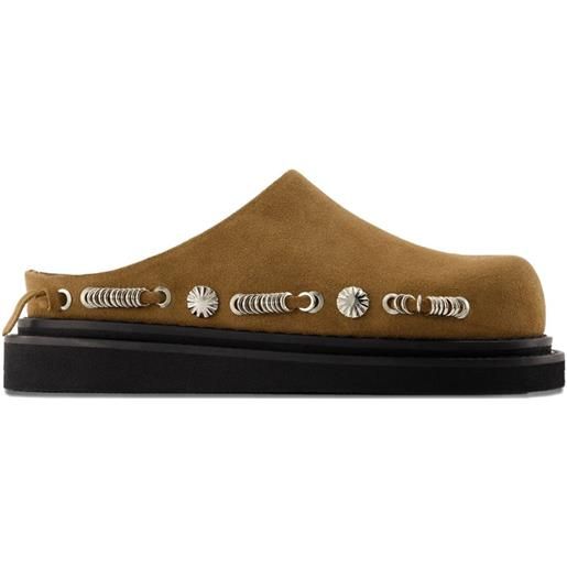 Toga Pulla clogs in pelle scamosciata - marrone