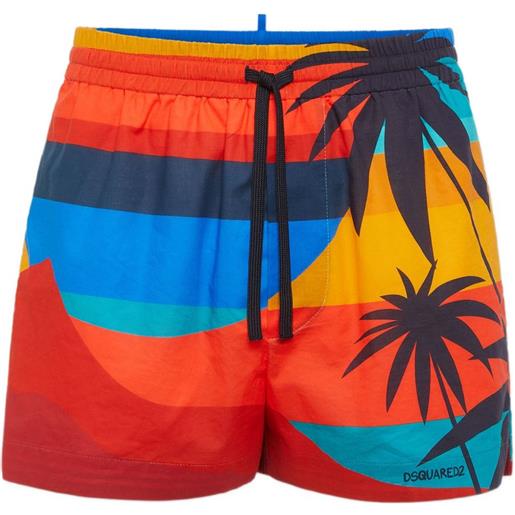 DSQUARED2 shorts summer lovers sunset - rosso