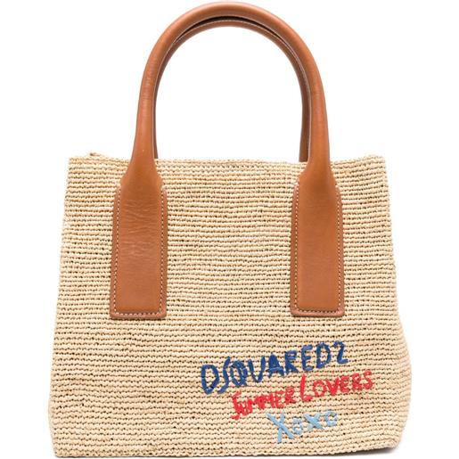 DSQUARED2 borsa tote summer lovers - toni neutri