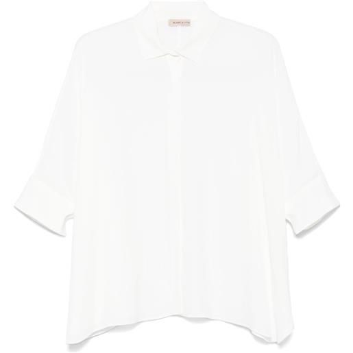 Blanca Vita camicia con maniche a pipistrello - bianco