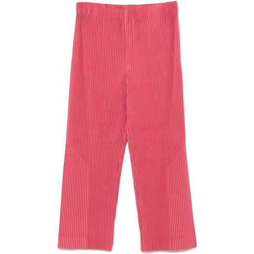Homme Plissé Issey Miyake pantaloni monthly color april - rosa