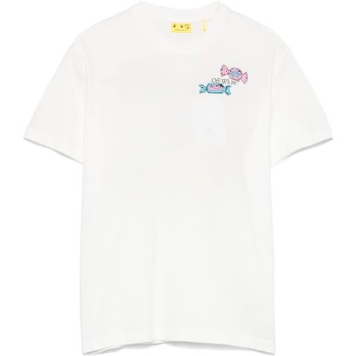 Off-White Kids t-shirt arrow lollipop - bianco