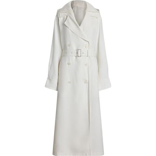 Ralph Lauren Collection trench doppiopetto con cintura - bianco