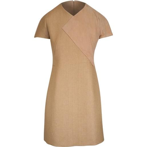 Akris abito corto asimmetrico - toni neutri