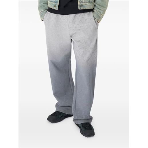 Marine Serre pantaloni sportivi moon con effetto schiarito - grigio