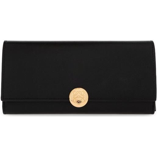 LOEWE portafoglio con placca logo - nero