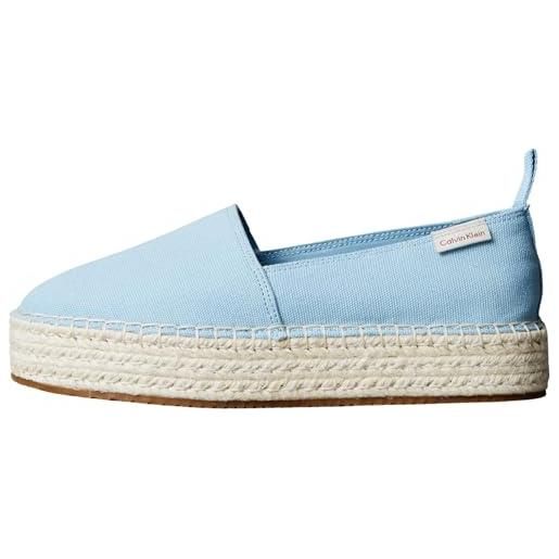 Calvin Klein donna espadrillas con plateau, blu (cool blue), 40