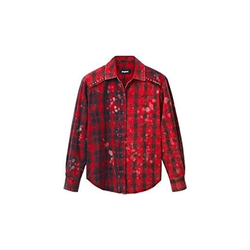 Desigual maglietta a maniche lunghe t-shirt, colore: rosso, xxl donna