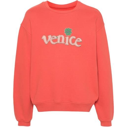 ERL felpa con applicazione venice - rosso