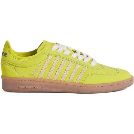 DSQUARED2 sneakers con logo - giallo
