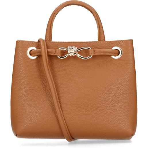 Le Corone Bags borsa a spalla in pelle nodo-bag con tracolla
