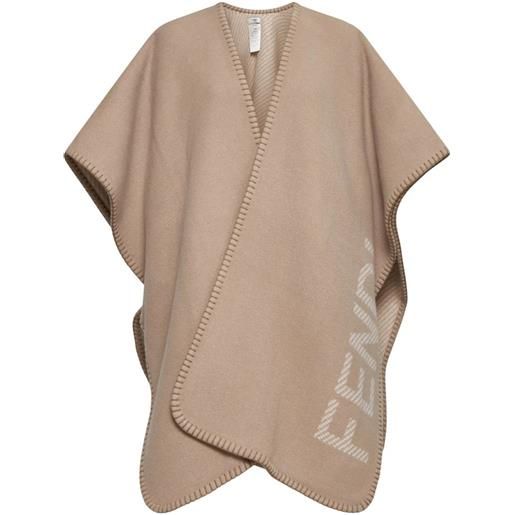Fendi wool and cashmere poncho