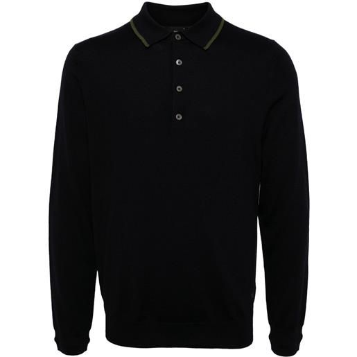 PS Paul Smith polo in lana merino - blu