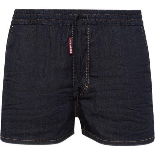 DSQUARED2 costume da bagno con logo - blu