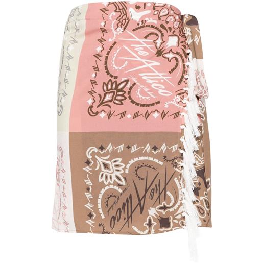 The Attico pareo con stampa - toni neutri