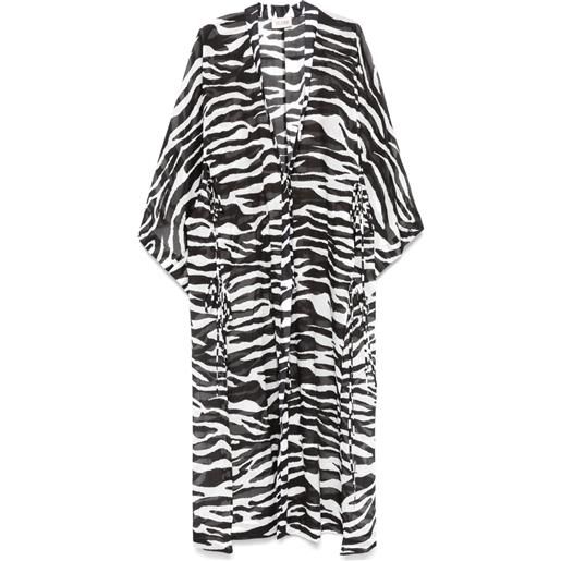 The Attico copricostume con stampa - nero