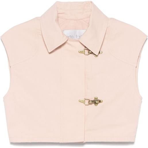 Forte Forte gilet in popeline - rosa