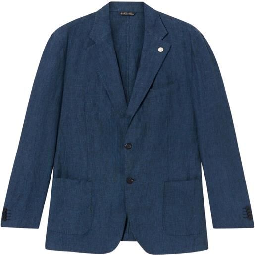 Brooks Brothers blazer in lino - blu