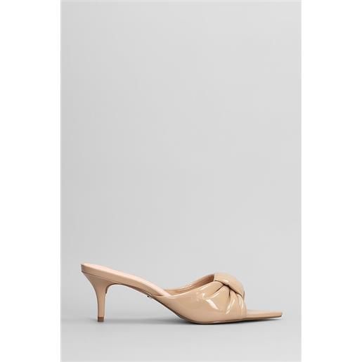 Arezzo slipper-mule in vernice beige