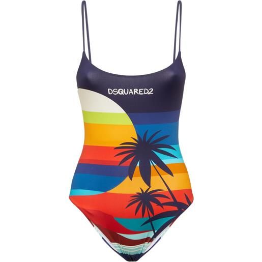 DSQUARED2 body con stampa grafica - arancione
