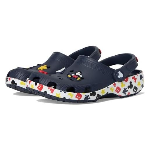 Crocs mickey friends classic clog k, zoccoli unisex - bambini e ragazzi, multicolore, 29/30 eu