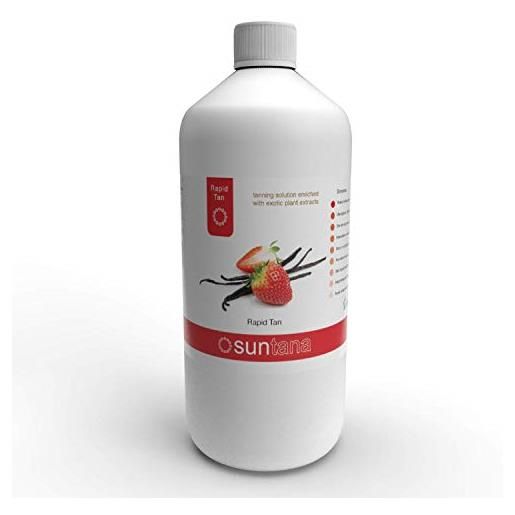 Suntana spray tan rapido tan soluzione, fragola e vaniglia 1000 ml